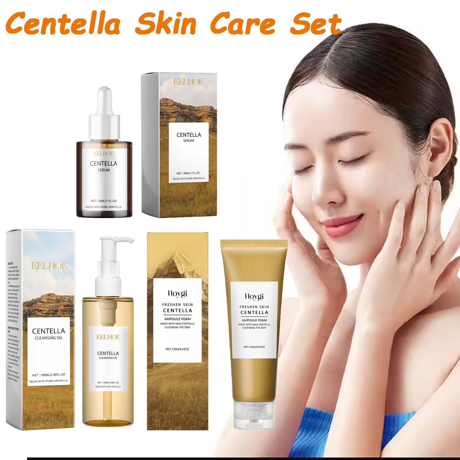 Salicylic Acid Cleanser - Centella Skin Care Set Centella Serum