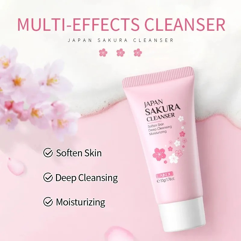 LAIKOU Sakura Cleanser Gentle  - Salicylic Acid Cleanser review and price