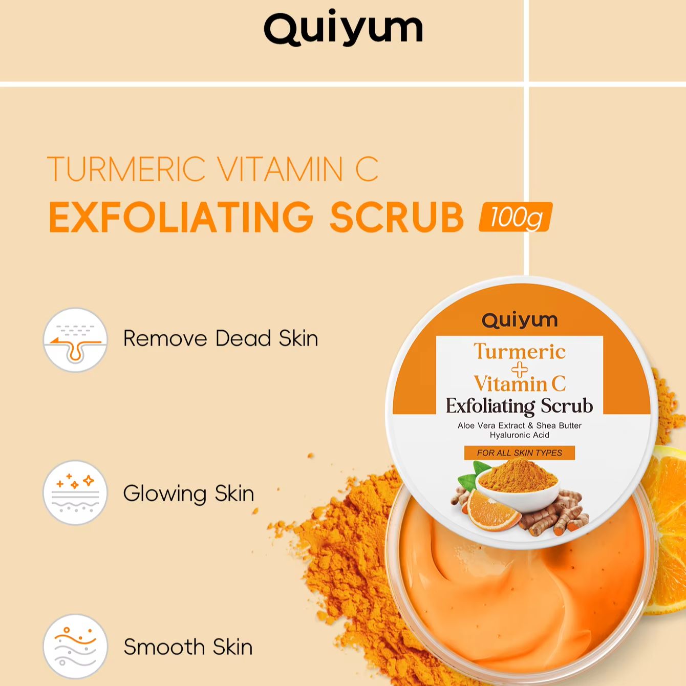 QUIYUM 13Pcs Turmeric Vitamin  - Skincare Vitamin C review and price