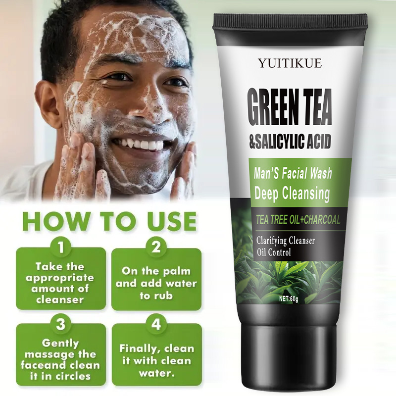 YUITIKUE Men's Facial Wash 60g - Salicylic Acid Cleanser review and price