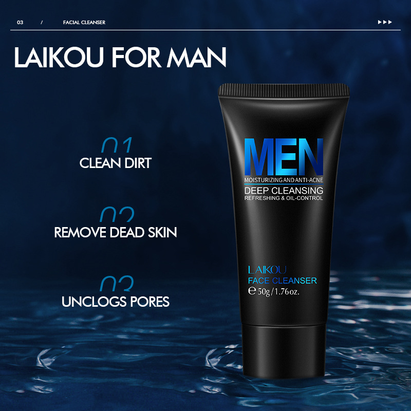 LAIKOU Men Facial Cleanser Fac - Salicylic Acid Cleanser review and price