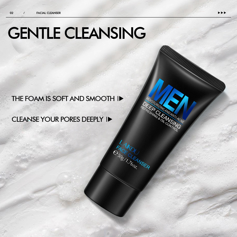 LAIKOU Men Facial Cleanser Fac - Salicylic Acid Cleanser review and price
